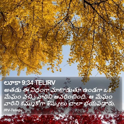 లూకా 9:34 TELIRV Bible Verse Image