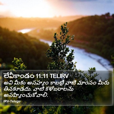 లేవీకాండం 11:11 TELIRV Bible Verse Image