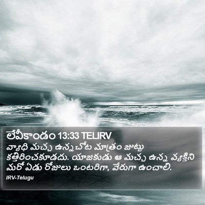 లేవీకాండం 13:33 TELIRV Bible Verse Image