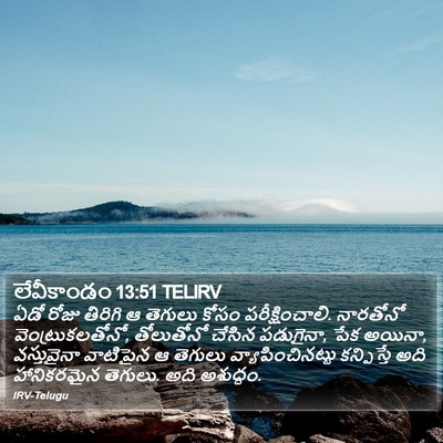 లేవీకాండం 13:51 TELIRV Bible Verse Image