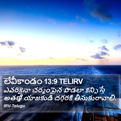 లేవీకాండం 13:9 TELIRV Bible Verse Image