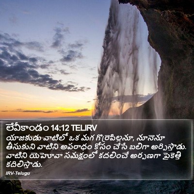 లేవీకాండం 14:12 TELIRV Bible Verse Image