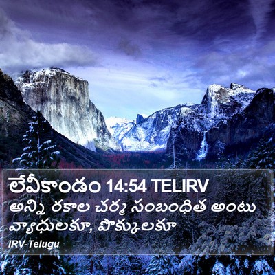 లేవీకాండం 14:54 TELIRV Bible Verse Image