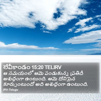 లేవీకాండం 15:20 TELIRV Bible Verse Image