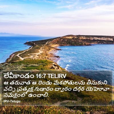 లేవీకాండం 16:7 TELIRV Bible Verse Image