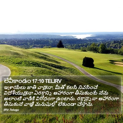 లేవీకాండం 17:10 TELIRV Bible Verse Image
