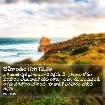 లేవీకాండం 17:11 TELIRV Bible Verse Image