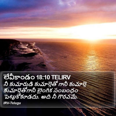 లేవీకాండం 18:10 TELIRV Bible Verse Image