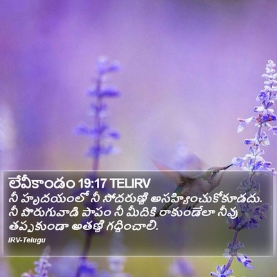 లేవీకాండం 19:17 TELIRV Bible Verse Image