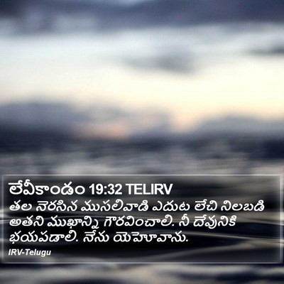 లేవీకాండం 19:32 TELIRV Bible Verse Image
