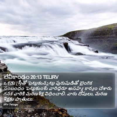 లేవీకాండం 20:13 TELIRV Bible Verse Image