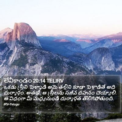 లేవీకాండం 20:14 TELIRV Bible Verse Image