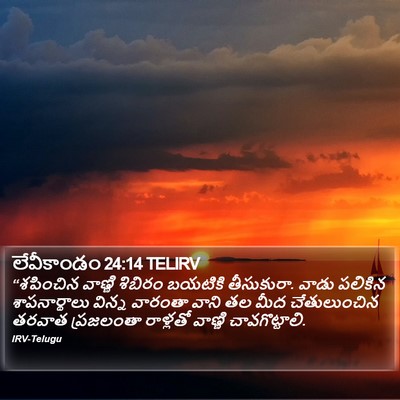 లేవీకాండం 24:14 TELIRV Bible Verse Image