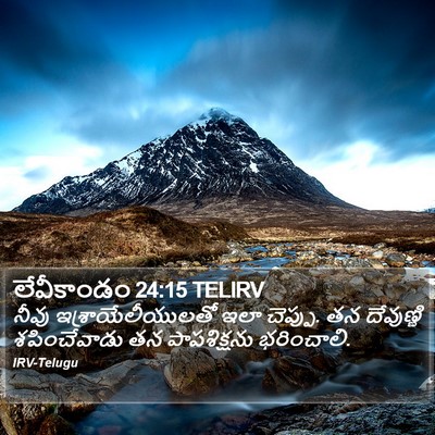 లేవీకాండం 24:15 TELIRV Bible Verse Image