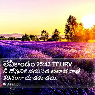 లేవీకాండం 25:43 TELIRV Bible Verse Image