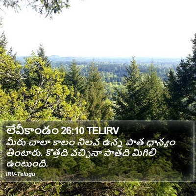 లేవీకాండం 26:10 TELIRV Bible Verse Image