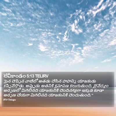 లేవీకాండం 5:13 TELIRV Bible Verse Image