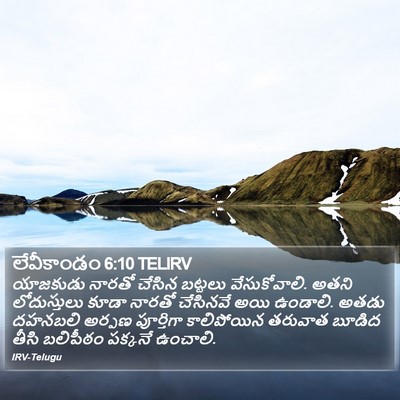 లేవీకాండం 6:10 TELIRV Bible Verse Image