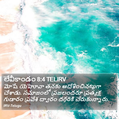 లేవీకాండం 8:4 TELIRV Bible Verse Image
