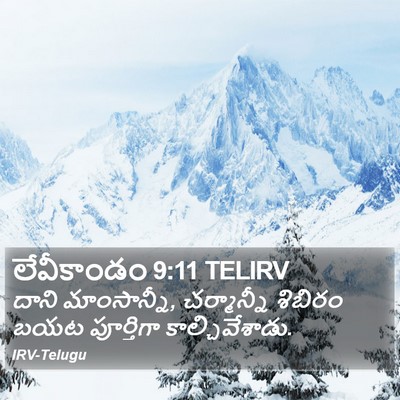 లేవీకాండం 9:11 TELIRV Bible Verse Image