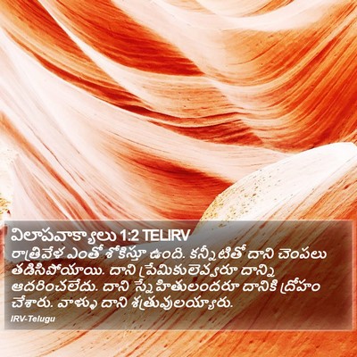 విలాపవాక్యాలు 1:2 TELIRV Bible Verse Image