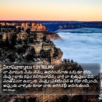విలాపవాక్యాలు 1:21 TELIRV Bible Verse Image
