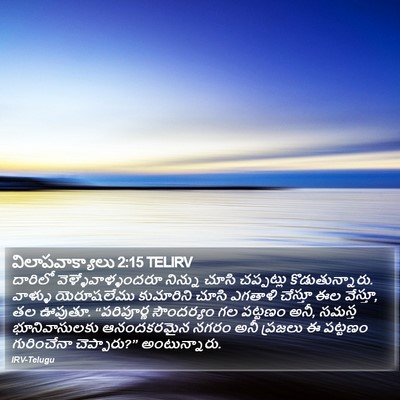 విలాపవాక్యాలు 2:15 TELIRV Bible Verse Image