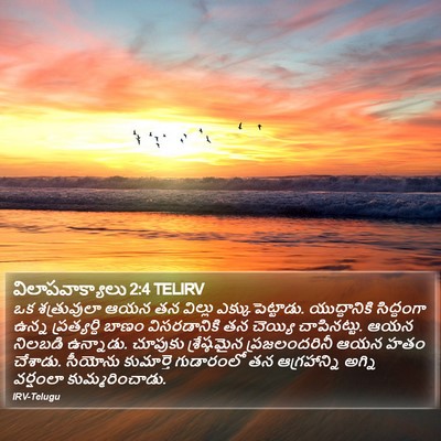 విలాపవాక్యాలు 2:4 TELIRV Bible Verse Image