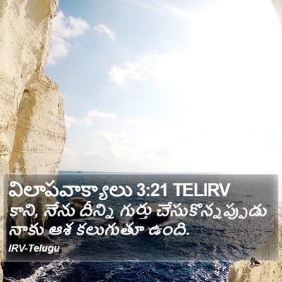 విలాపవాక్యాలు 3:21 TELIRV Bible Verse Image