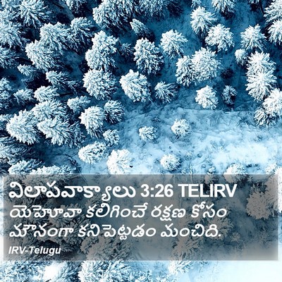 విలాపవాక్యాలు 3:26 TELIRV Bible Verse Image