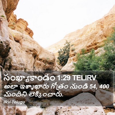 సంఖ్యాకాండం 1:29 TELIRV Bible Verse Image