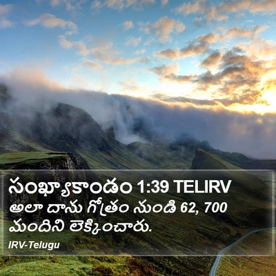 సంఖ్యాకాండం 1:39 TELIRV Bible Verse Image