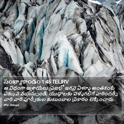 సంఖ్యాకాండం 1:45 TELIRV Bible Verse Image