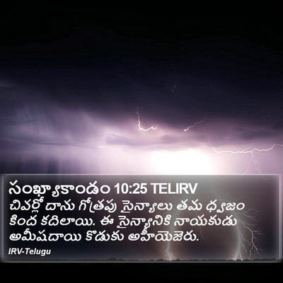 సంఖ్యాకాండం 10:25 TELIRV Bible Verse Image