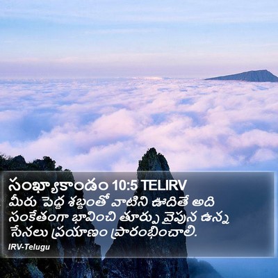 సంఖ్యాకాండం 10:5 TELIRV Bible Verse Image