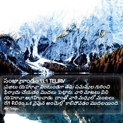 సంఖ్యాకాండం 11:1 TELIRV Bible Verse Image