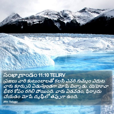 సంఖ్యాకాండం 11:10 TELIRV Bible Verse Image