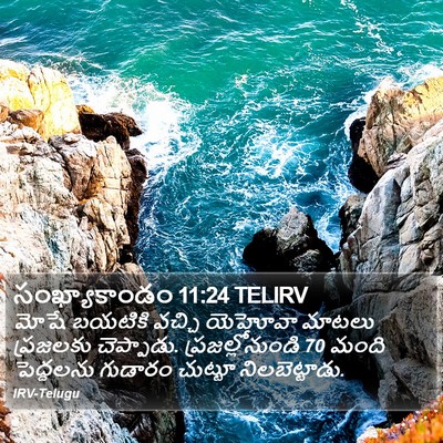 సంఖ్యాకాండం 11:24 TELIRV Bible Verse Image