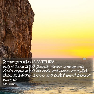 సంఖ్యాకాండం 13:33 TELIRV Bible Verse Image