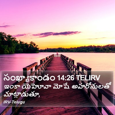 సంఖ్యాకాండం 14:26 TELIRV Bible Verse Image