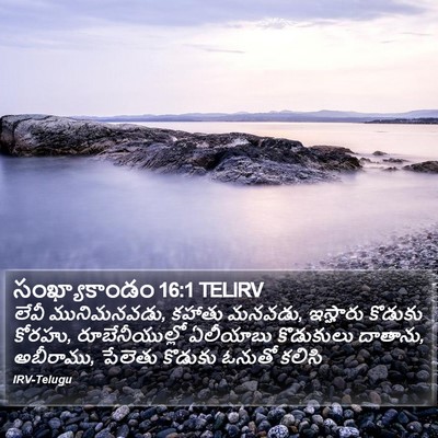 సంఖ్యాకాండం 16:1 TELIRV Bible Verse Image
