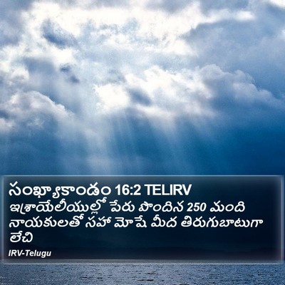 సంఖ్యాకాండం 16:2 TELIRV Bible Verse Image