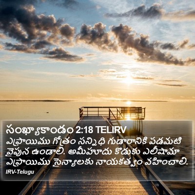 సంఖ్యాకాండం 2:18 TELIRV Bible Verse Image