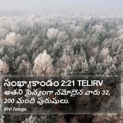 సంఖ్యాకాండం 2:21 TELIRV Bible Verse Image