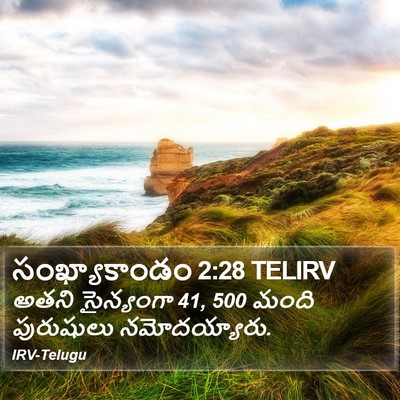 సంఖ్యాకాండం 2:28 TELIRV Bible Verse Image