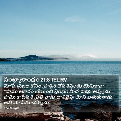 సంఖ్యాకాండం 21:8 TELIRV Bible Verse Image