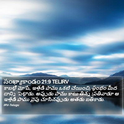 సంఖ్యాకాండం 21:9 TELIRV Bible Verse Image