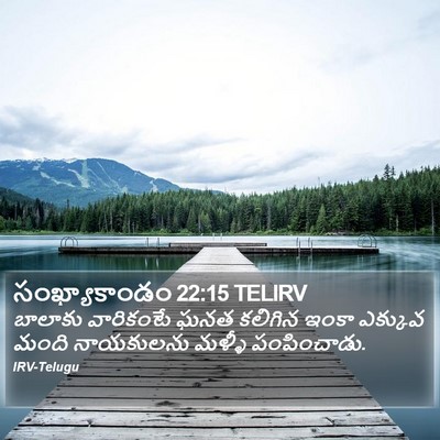సంఖ్యాకాండం 22:15 TELIRV Bible Verse Image