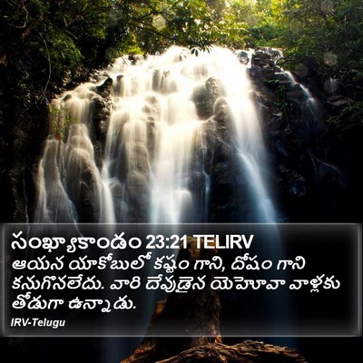 సంఖ్యాకాండం 23:21 TELIRV Bible Verse Image