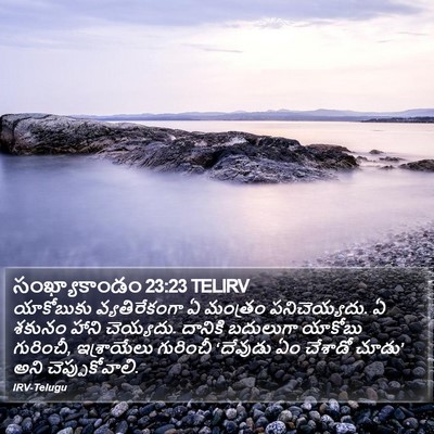 సంఖ్యాకాండం 23:23 TELIRV Bible Verse Image